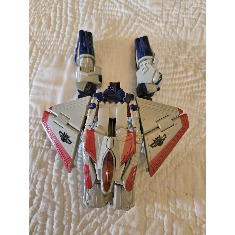 Hasbro Transformers Movie 2007 Starscream Decepticon Figure Plane Red Blue - Picture 3 of 7